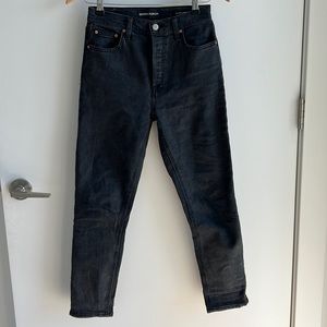 Denim Forum Yoko high rise slim black denim